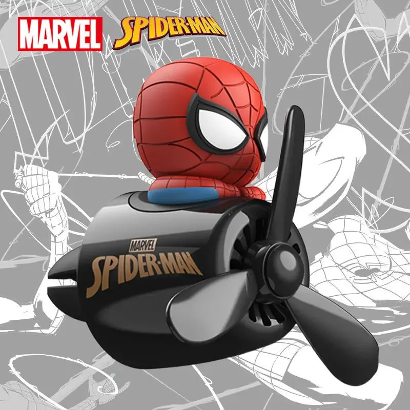 Marvel Heroes Expedition Spider-Man Anime Creative Cartoon Air Conditioner Air Vent Pilot Car Aromatherapy Ornament Decoration