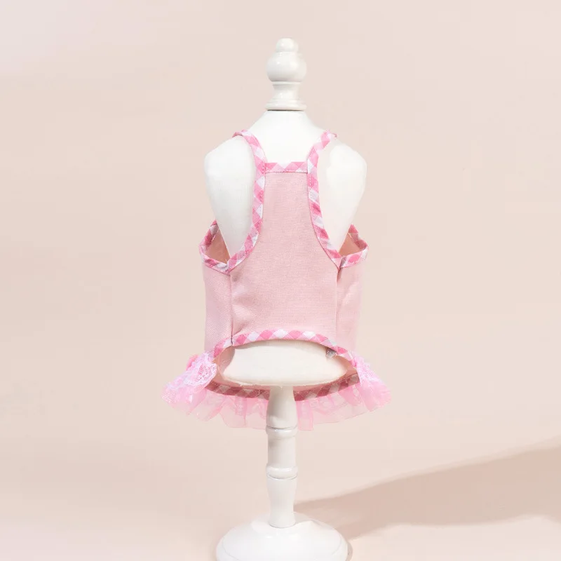 فستان كلب الكرز الحلو للكلاب الصغيرة، تنانير سترة الأميرة الجرو، قميص صيفي منقوش، ملابس تبريد، ملابس يوركي بيغل