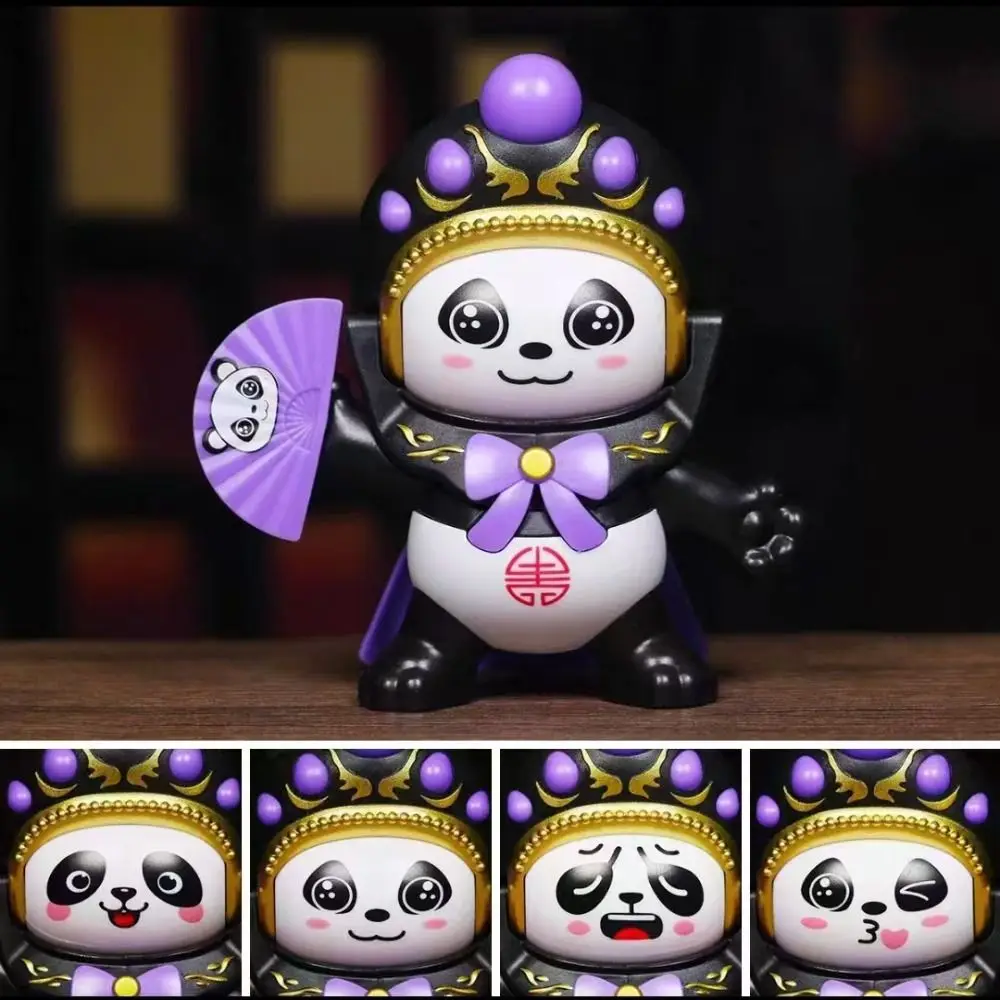 Face Change Sichuan Face Changing Doll Plastics Chinese Style Face Changing Panda Doll Sichuan Opera 4 Facial Face Changing Toy