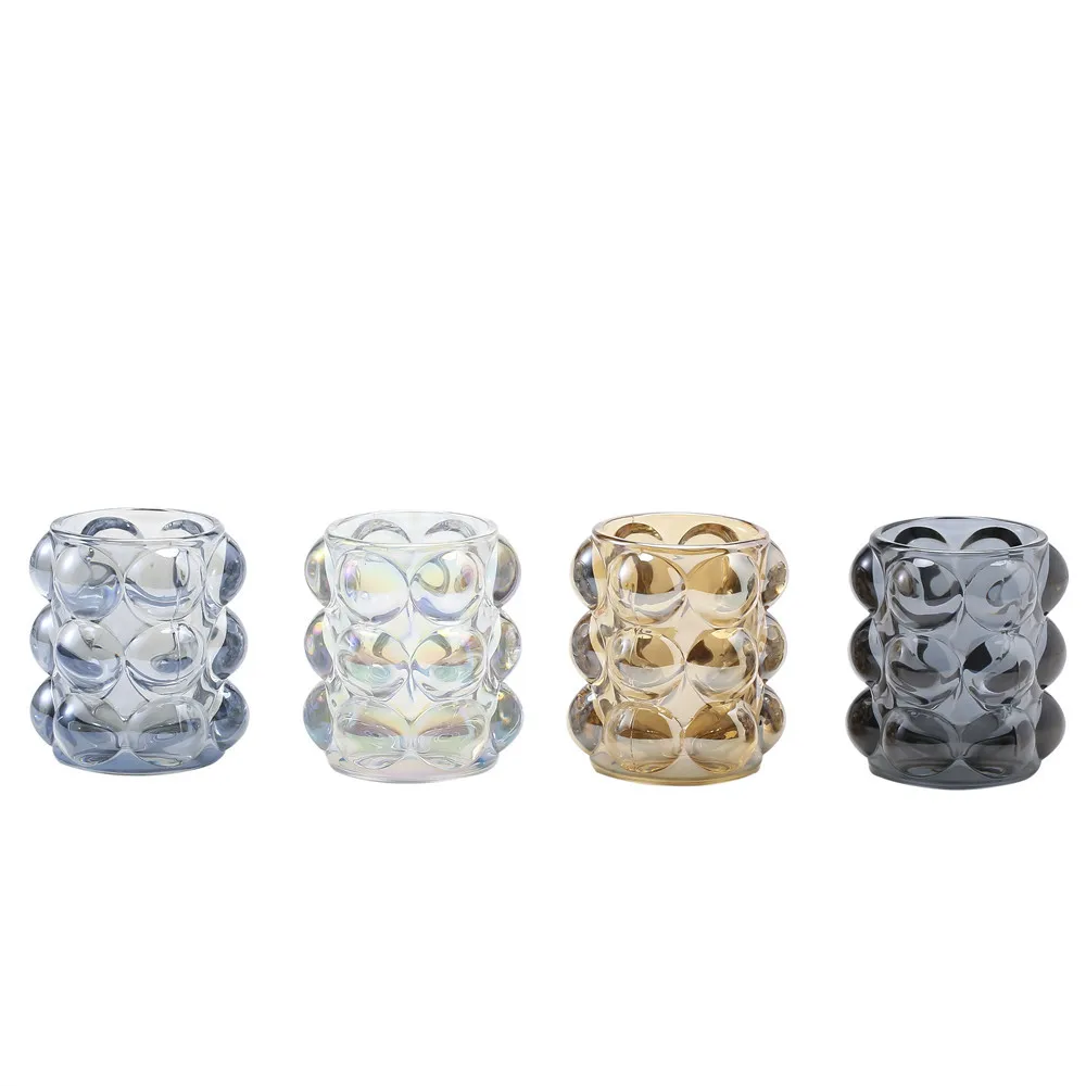 Candle Tins Transparent Glass Dot Candle Cup Candle Making Supplies Candle Jars Jars for Candles Diy Candle Container