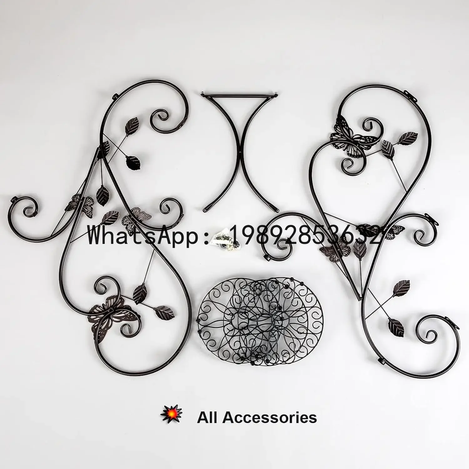 iron art pothos flower stand - multi-tiered plant stand for balcony, living room, and indoor use
