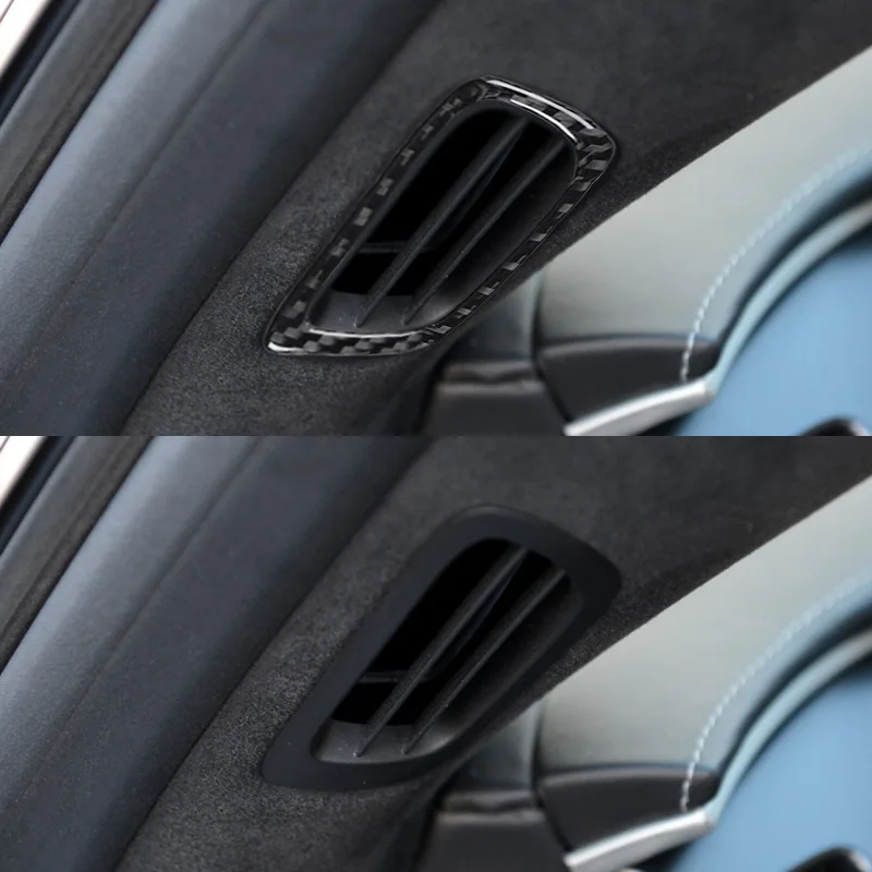 For Chevrolet Corvette C7 14-19 dimensional instrument panel defogger air vent interior modification accessories carbon brazing