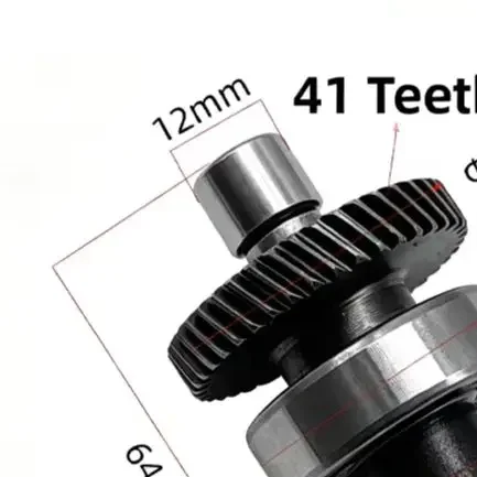 10mm 6A5 Chuck Assembly, 41 Tooth Gear Metal Output Shaft, Replacement Part For Electric Drill Hand Tool, 01197 03118
