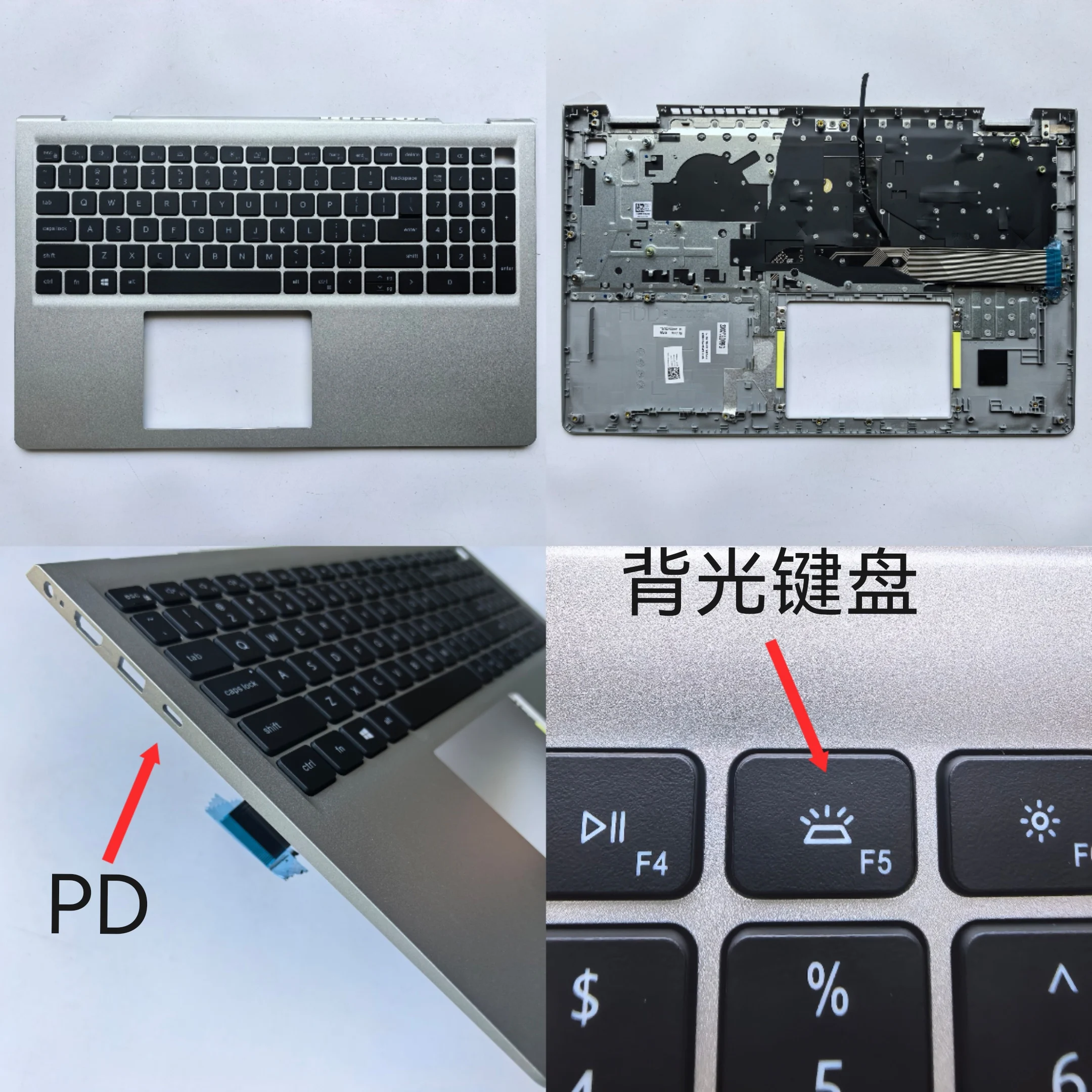 

Новая подставка для рук клавиатуры ноутбука с подсветкой для Dell inspiron Vostro 3511 3510 3515 3520 3525 3530 3535 с PD