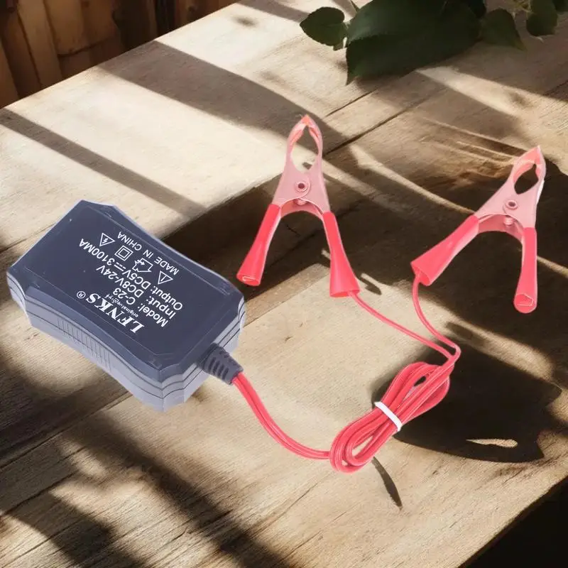 1Pc 5V Adapter with 3USB Ports and Battery Clip, 12V 24V Input for Efficient Mobile Phone Charging