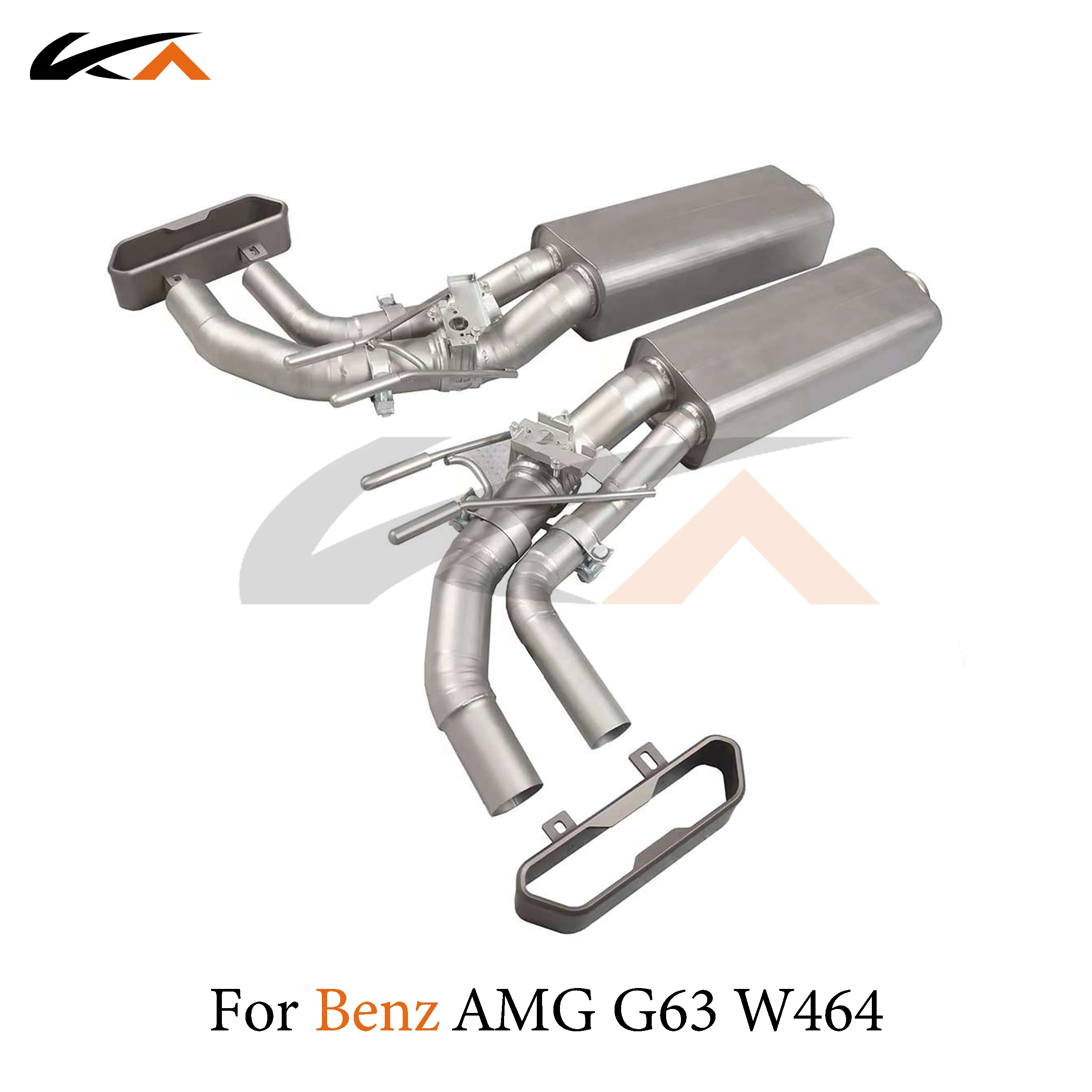 KA Tuning exhaust system parts stainless catback for Mercedes-Benz AMG G63 W464 4.0T rear section performance muffler valve