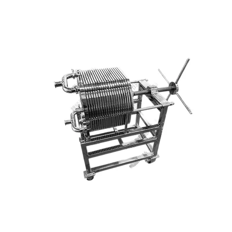 

Stainless steel horizontal plate and frame filter, precision cardboard filter