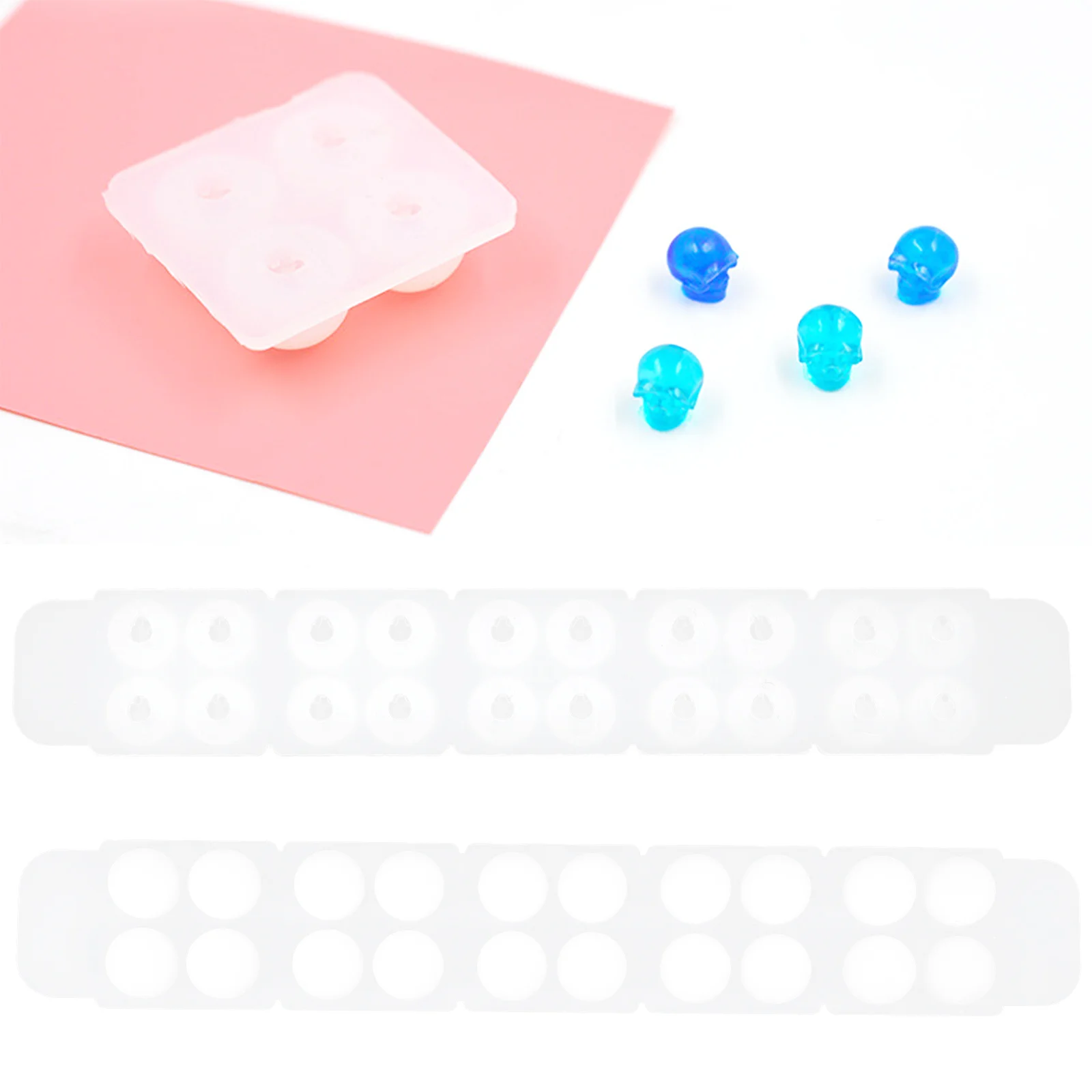 

1Pcs Skull Silicone Mold Practical Durable Eco Friendly Jewelry Pendant Mold for DIY Handmade Craft Decoration