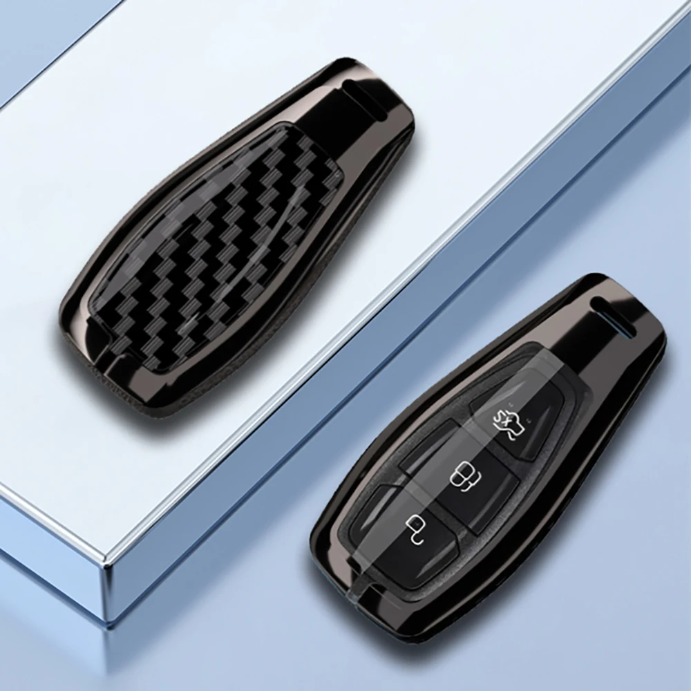 حافظة مفاتيح السيارة من سبائك الزنك لسيارة Ford ST Line Fiesta Focus Mondeo Ecosport Kuga Puma Edge Escape