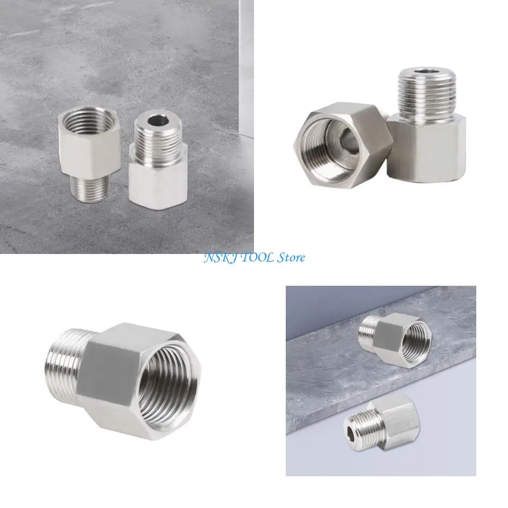 L8RC Pressure Steel NPT3/8 x NPT1/4 Threaded Connectors Industrial Grade Pair