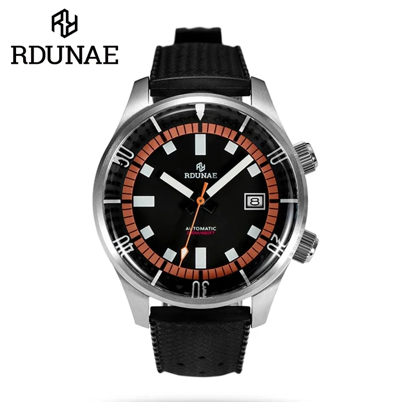 

RDUNAE R3 43mm Dive Watches NH35 Automatic Mechanical Sapphire Crystal 316L Stainless Steel Luminous Luxury Men Wristwatch