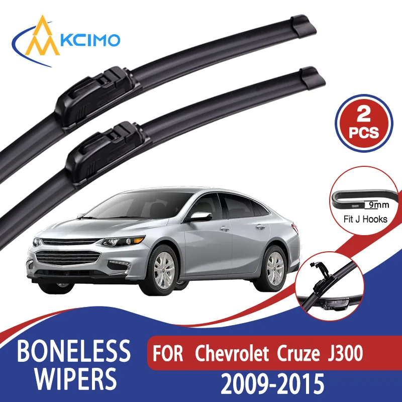 

For Chevrolet Cruze J300 2009-2015 Car Wiper U-type Soft Rubber Boneless Wiper HD Quiet Durable Automotive Wiper 24"+18"