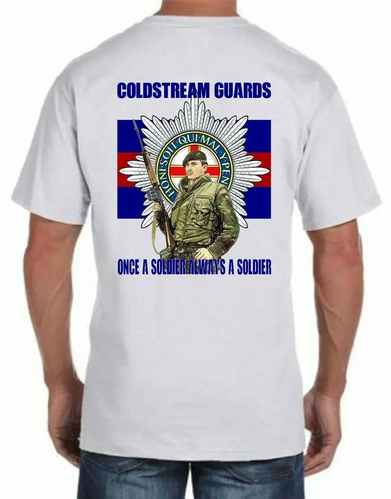 British Army Coldstream Guards Op Banner T-Shirt 100% Cotton O-Neck Short Sleeve Summer Casual Mens T-shirt Streetwear