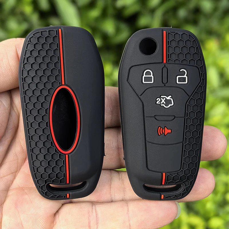 

Защита ключей для Ford Mustang Fusion Explorer Ka Focus S-MAX Fiesta, силиконовый чехол для ключей от автомобиля, аксессуары