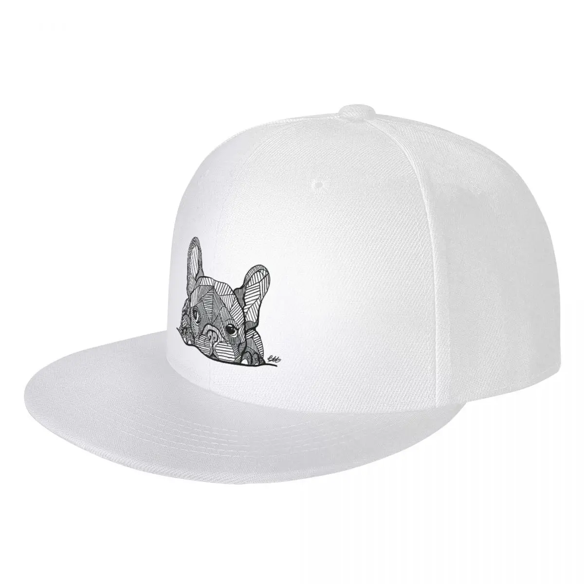 French Bulldog Puppy Baseball Cap Men's Frenchie Dog Snapback Cap Hip Hop Adjustable Cap Streetwear