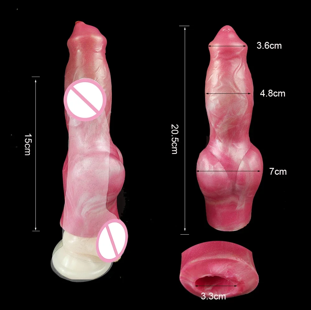 2 Styles Silicone Penis Sleeve Cock Enlargement Fantasy Dog Knot Sheath Sex Toys For Men Gay Stretchable Erotic Product