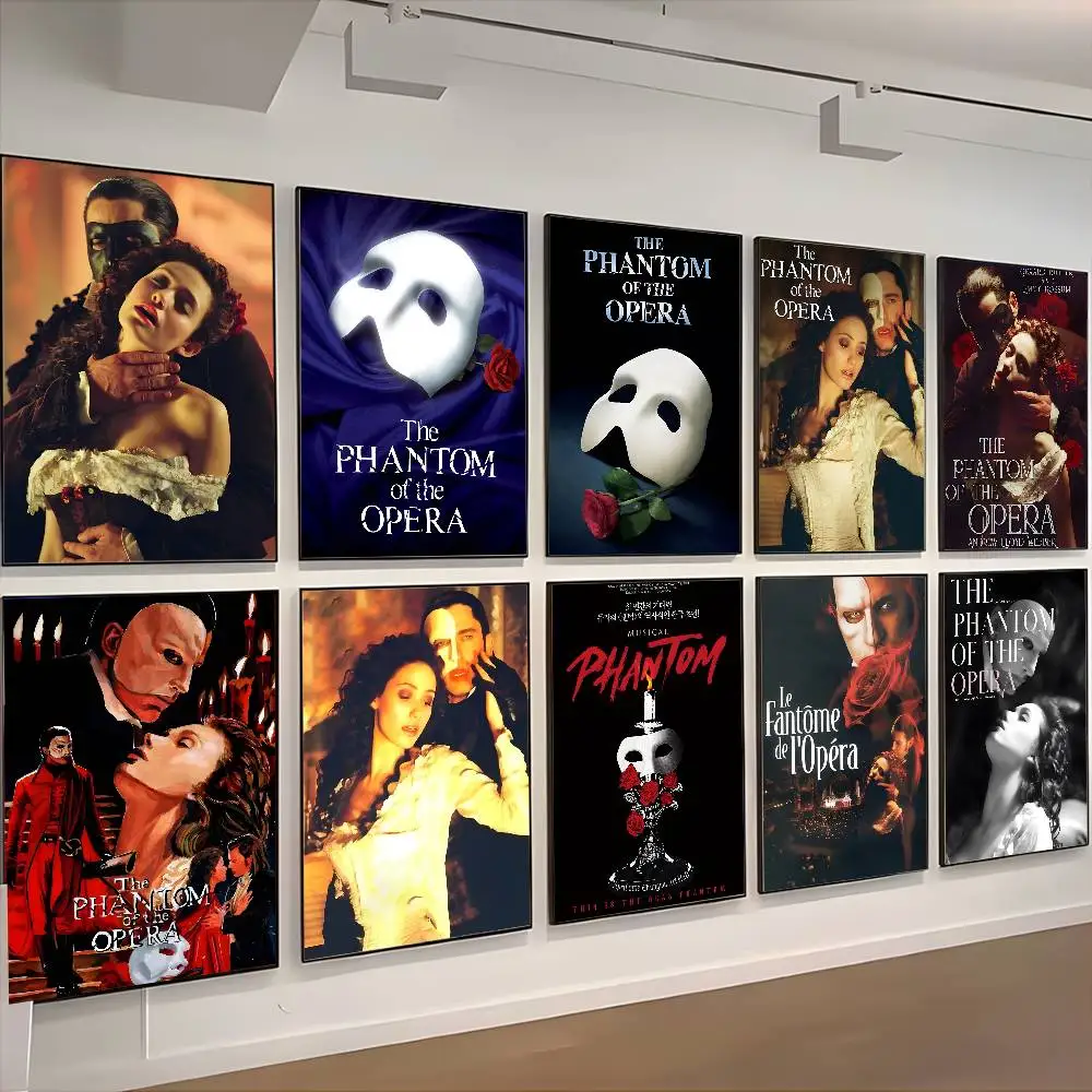 The P-Phantom of The O-Opera Poster HD art sticky wall waterproof home living room bedroom bar aesthetic decoration