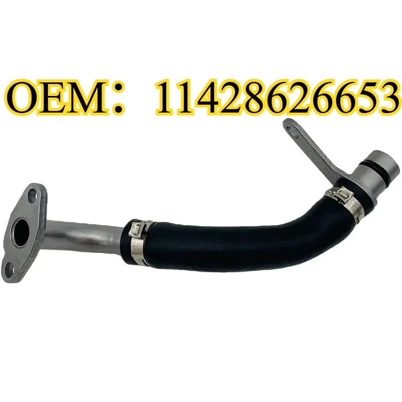 

For BMW N20 F10 F20 F30 F34 F25 F15 F16 Turbocharger Hose Engine Oil Return Pipe OEM：11428626653