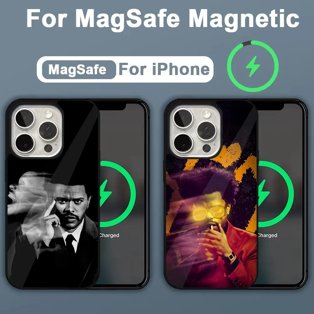 Singer The W-Weeknd Xo Phone Case For iPhone 16,15,14,13,12,11,Plus,Pro,Max,Mini Magsafe Magnetic Wireless Charging