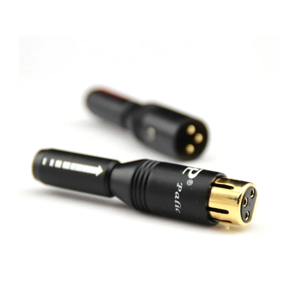 4pcs Hi-End  24KGold Plated  Paliccs 3pin Balance HIFI Audio XLR Cable Plug Socket Male Female Connector