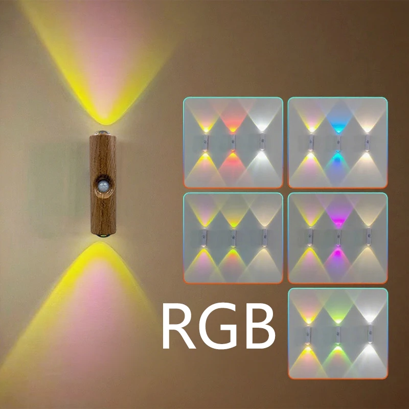 

LED Motion Sensor Night Light Cabinet Decorative Light Rechargeable Cabinet Light for Kitchen Wardrobe