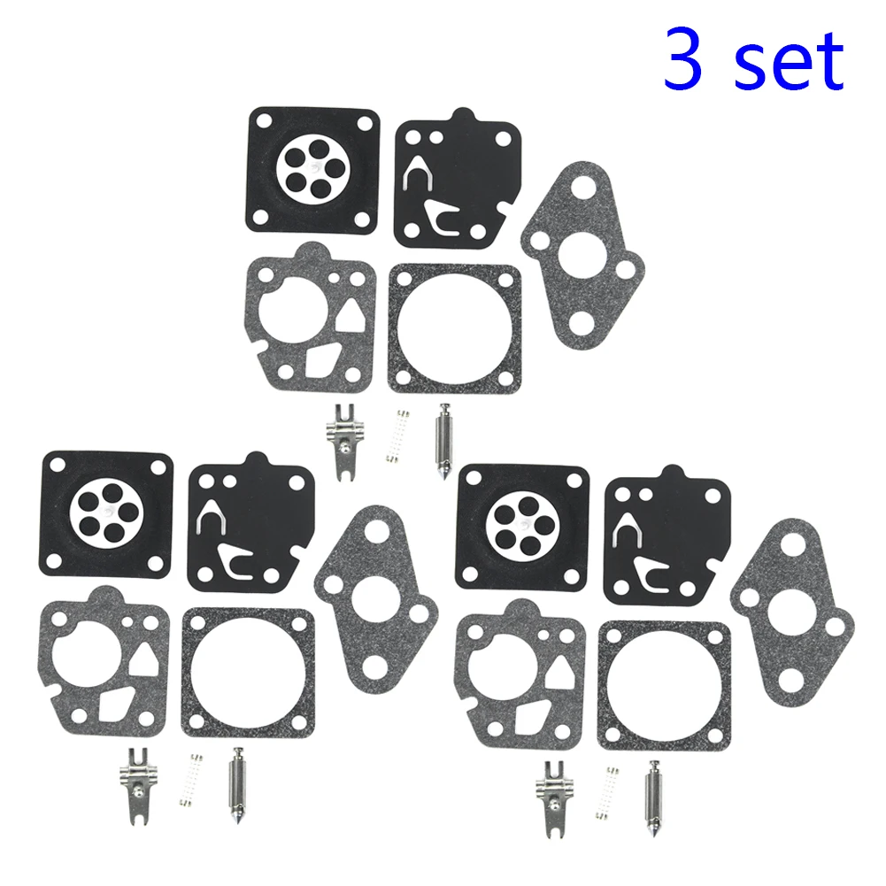 

3Sets Carburetor Repair Kit For TD24 TD25 TD33 TD40 TD48 TG24 TG25 TG33 Brush Cutter Gasket Garden Power Tool Accessories