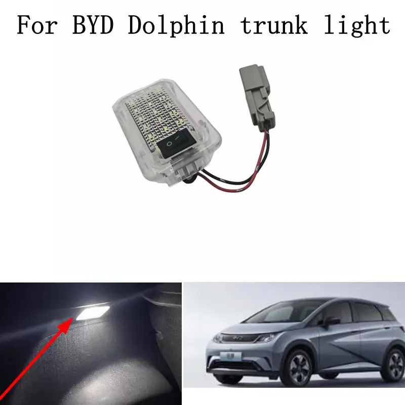 1Pcs Car LED Trunk Lamp Luggage Compartment Light For BYD Dolphin Trunk LED Light Accessories