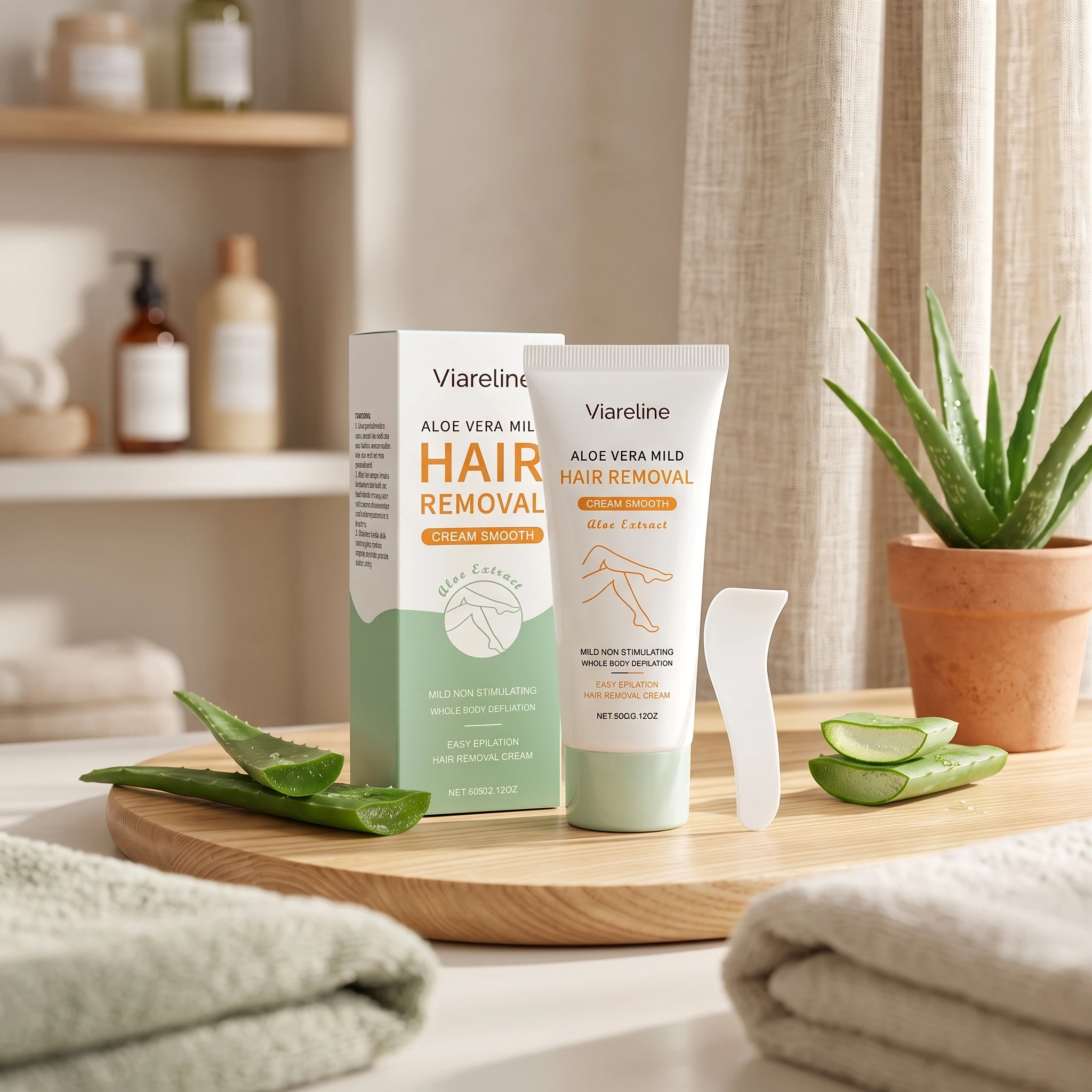 Aloe Vera Hair Removal Cream M - огляд і ціна Hair Care With Aloe Vera