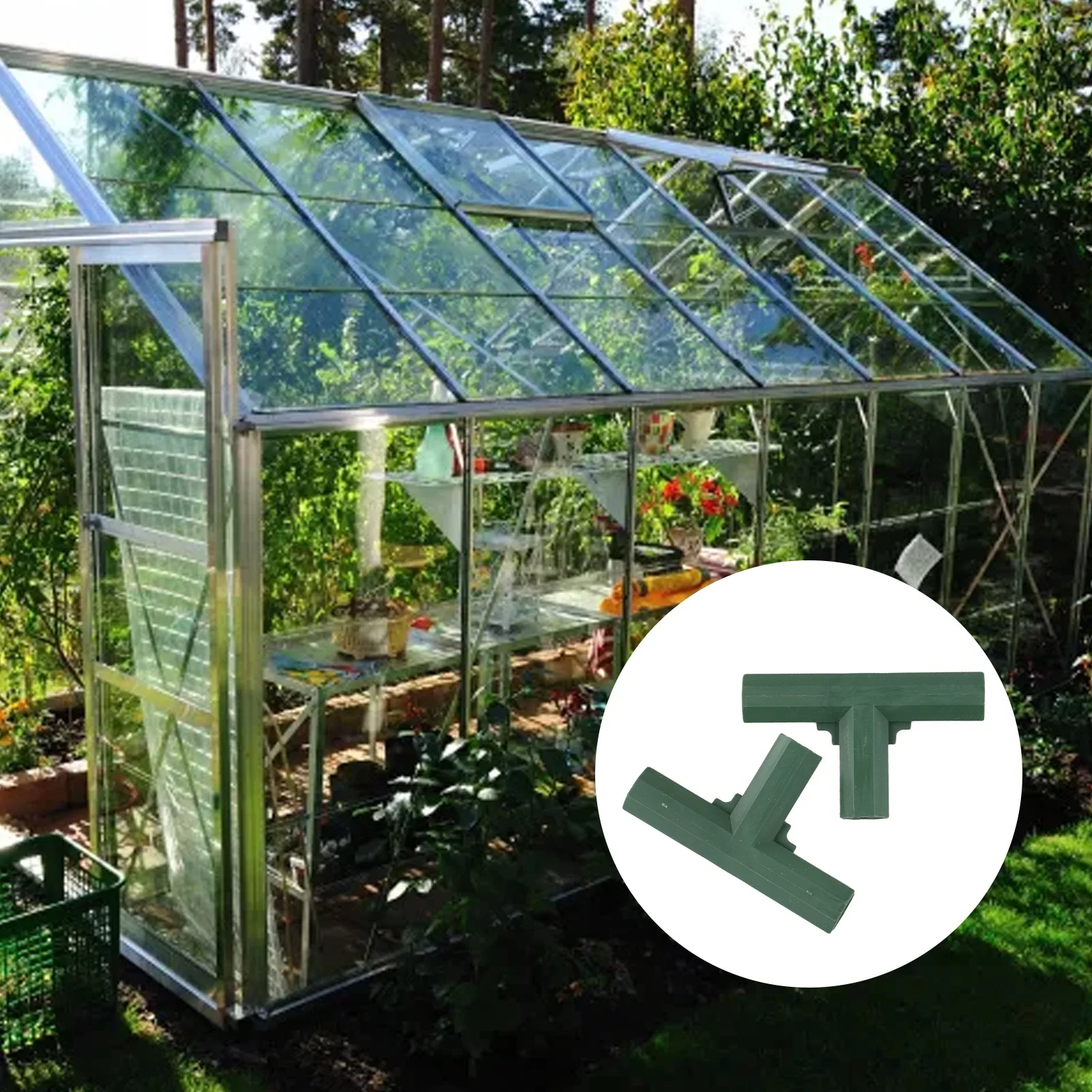 Conveniently Packaged Set of Pipe Connectors (12 pcs) for DIY Projects Including Gardening Frameworks at a Size of 16mm