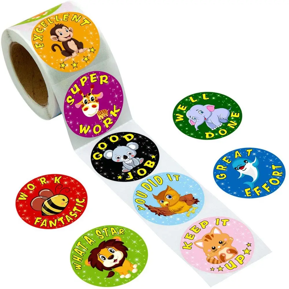 schattige kleine klasse beloningen voor studenten labels leraarbenodigdheden stickervellen beloningsstickers schoolbenodigdheden
