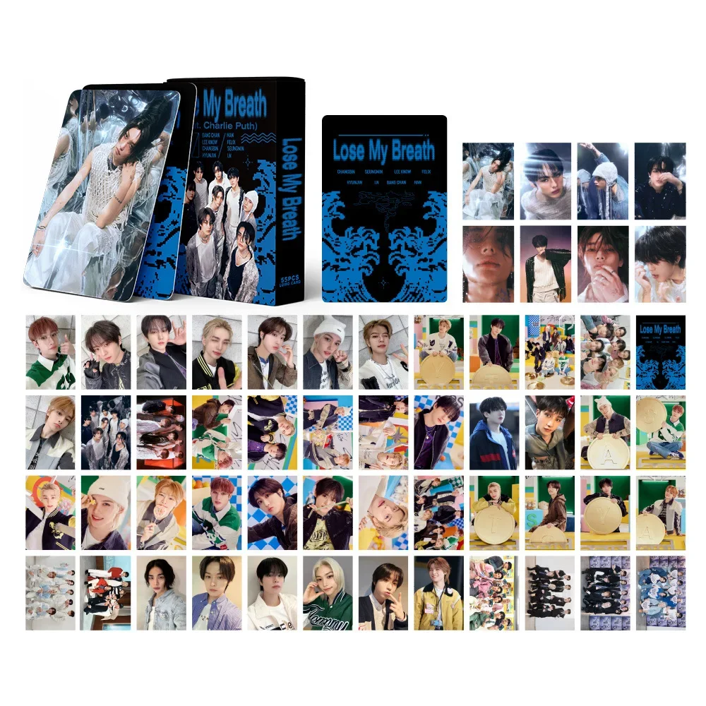 55pcs Kpop Boy Singer Photocard MAGIC SCHOOL New Album Lose My Breath Lomo Cards Photo Print Card Set Fans Collection Postcard