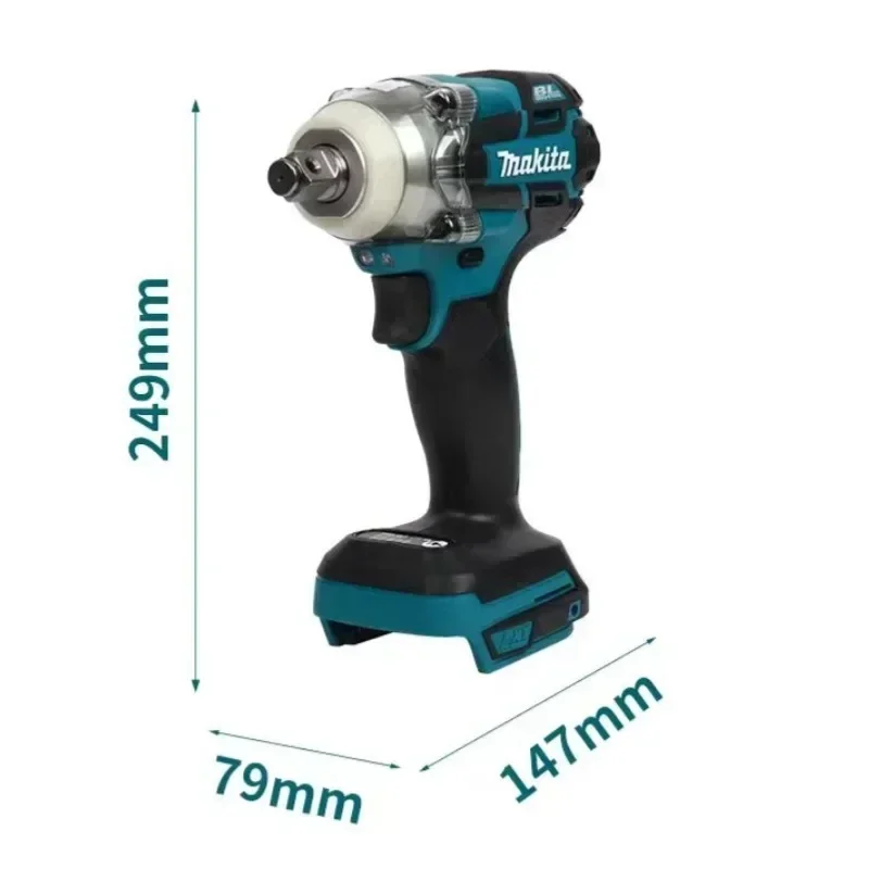 Imagem -02 - Makita Dtw285 Chave de Impacto Ferramentas Máquina sem Escova Chave Elétrica sem Fio Alto Torque Recarregável Ferramenta para Makita 18v Bateria