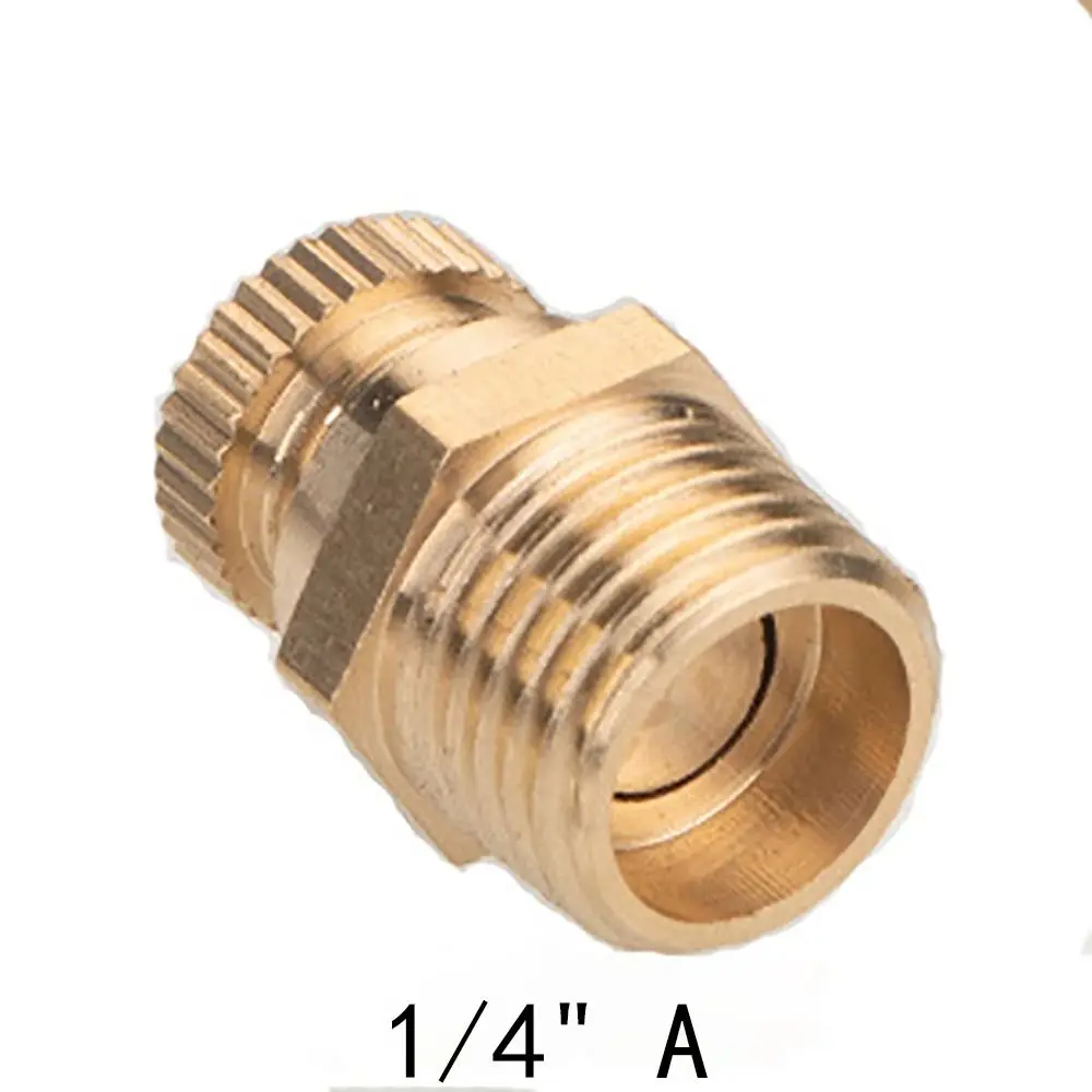 New Brass Air Compressor Drain Valve Hand-Turn Male Thread Brass Drain Cock Tank Drain Valve