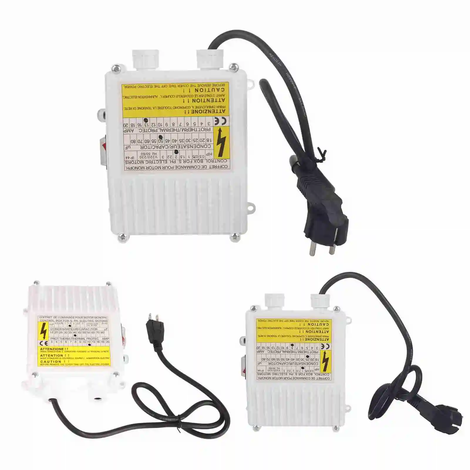 Pump Control Box Bulit in Thermal Protection Circuit Breaker Controller for Deep Well Submersible Household Suction Pumps