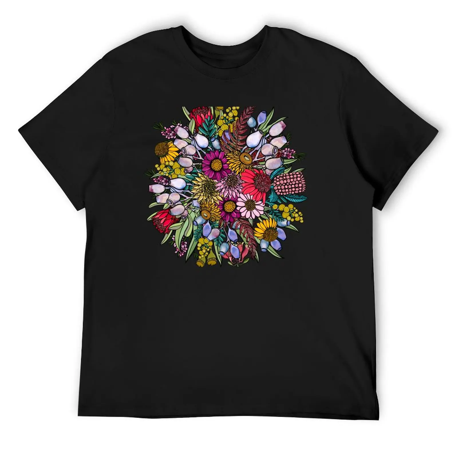 

Australian Summer Wildflower Garden T-Shirt new edition anime shirt clothing for men