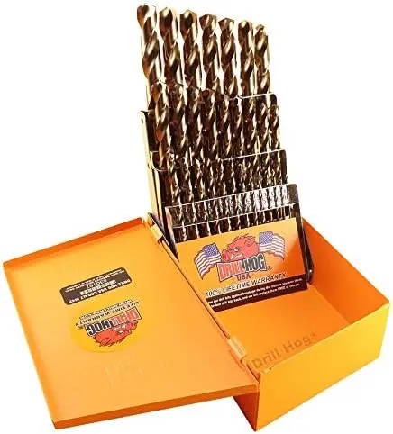 29 Super Premium Cobalt + Drill Bit Set Orange Steel Case