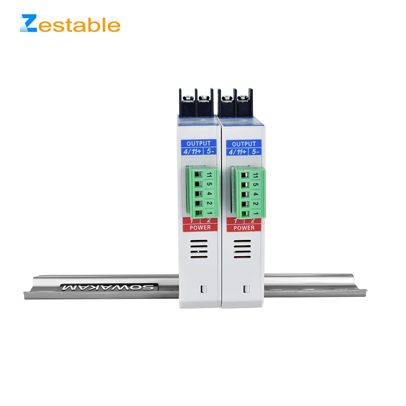 Voltage Transducer ZA-WU AC 5V 100V 200V 500V 1000V input 4-20mA 0-10V Output Signal Isoaltor DC24V 220V Power Supply