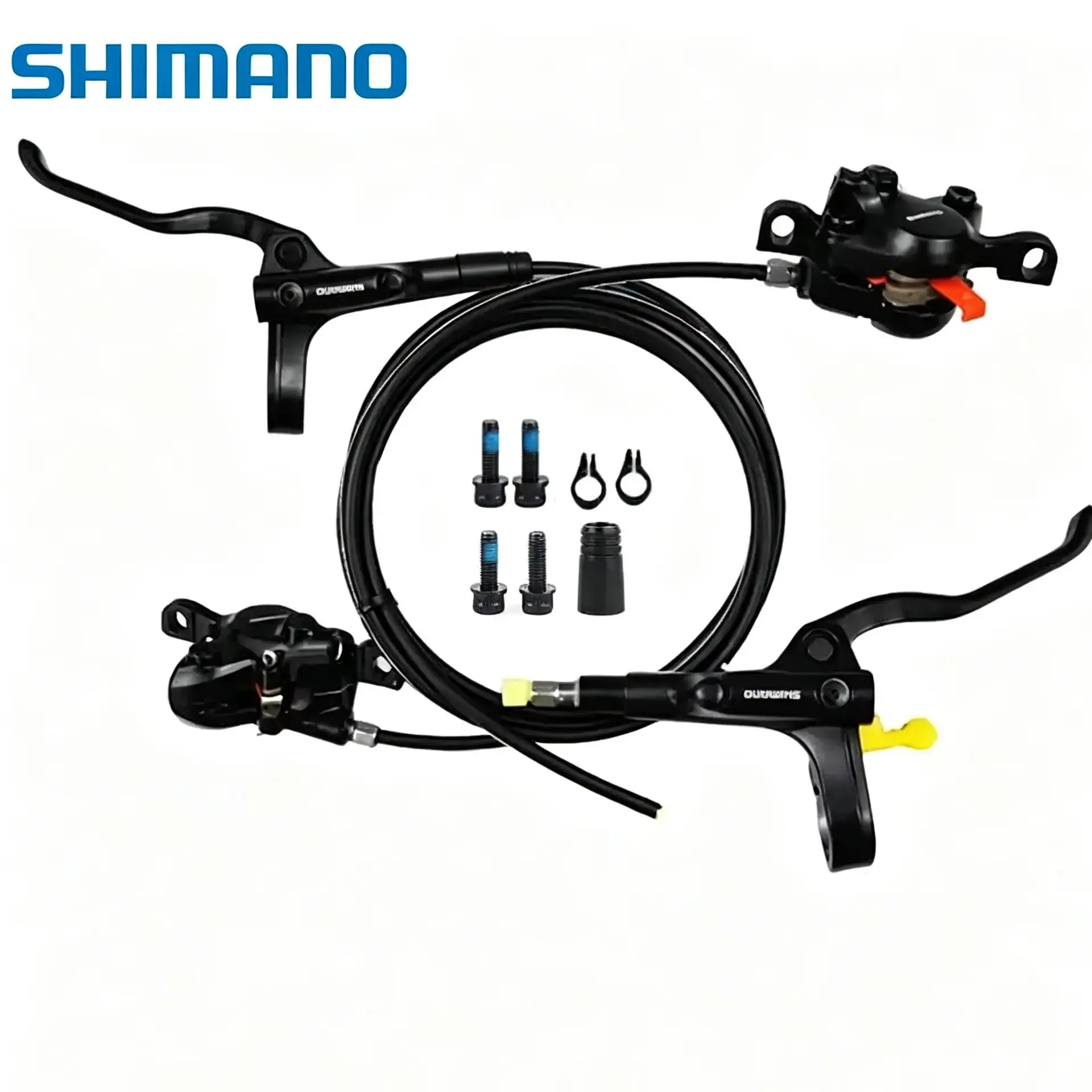 SHIMANO MT200 Hydraulic Brake MTB Mountain Bike Disc Brake Set BL-MT200 BR-MT200 Left Front 100cmRight Rear Split  170cm