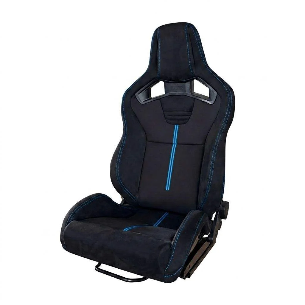 JIABEIR 1039RTF Dry Carbon Fiber Glossy Back Universal Suede Racing Seats 2ps