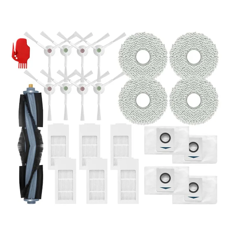 

A75T для робота-пылесоса Yeedi KK, запасные аксессуары, насадка, основная боковая щетка, ткань для швабры, фильтр Hepa, мешок для пыли