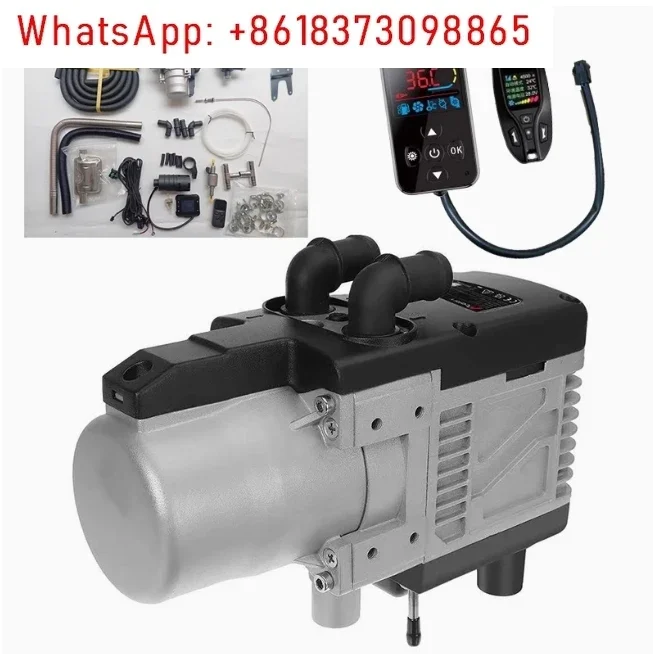 12V Plumbing Gasoline Parking Heater 5KW Engine Preheater Two-way Remote Control Small Water Tank Boiler