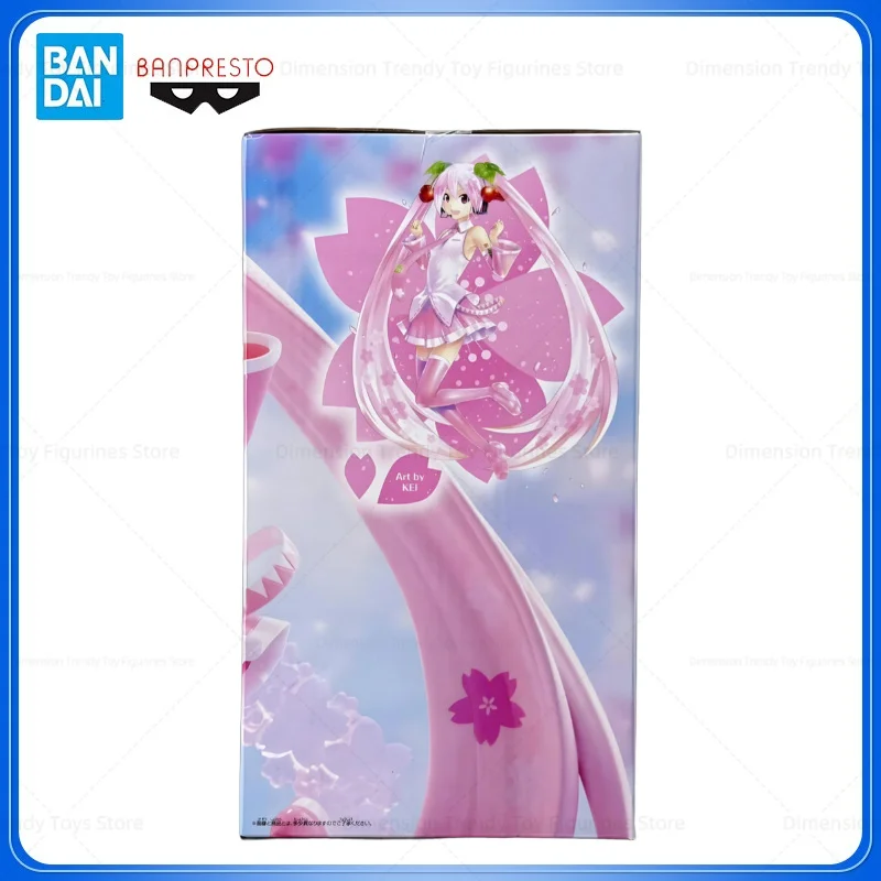 Bandai – figurine d'action originale Banpresto Evolv Anime Hatsune Miku Sakura Miku, jouet de collection, cadeau d'anniversaire DT, en stock