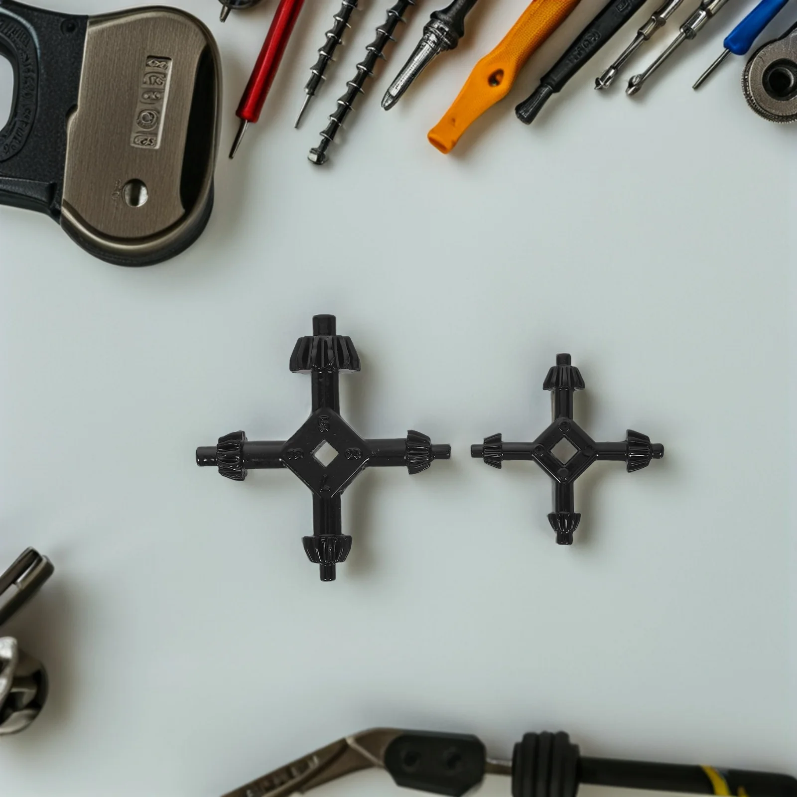 2 pz Trapano Mandrino Chiave Chiave 4In1 Universale Strumento A Cricchetto Per Trapano A Mano Elettrico Presse Stringere Allentamento Acciaio Durevole