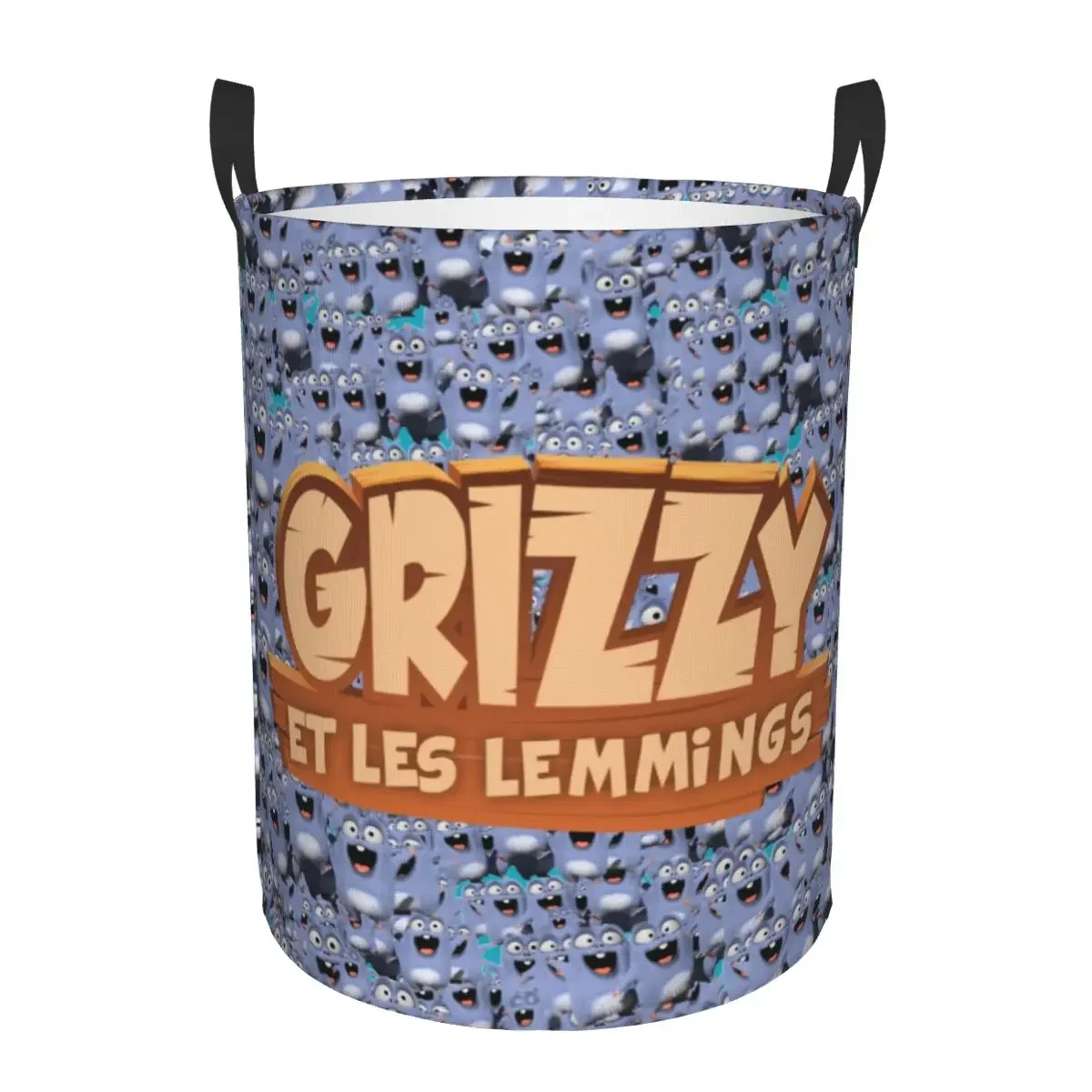 유아 그리지 앤 레밍스 아트 컬렉션 세탁 바구니, 동물 만화 망치, 보육 완구 정리함 보관함