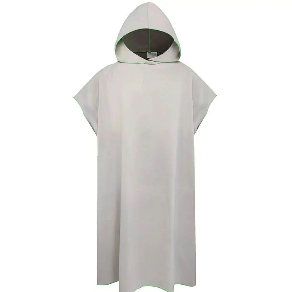 Absorbent Microfiber Wearable Bath Towel Hooded Design Quick Drying Beach Wrap Changing Robe For Travel Poolside Home Use