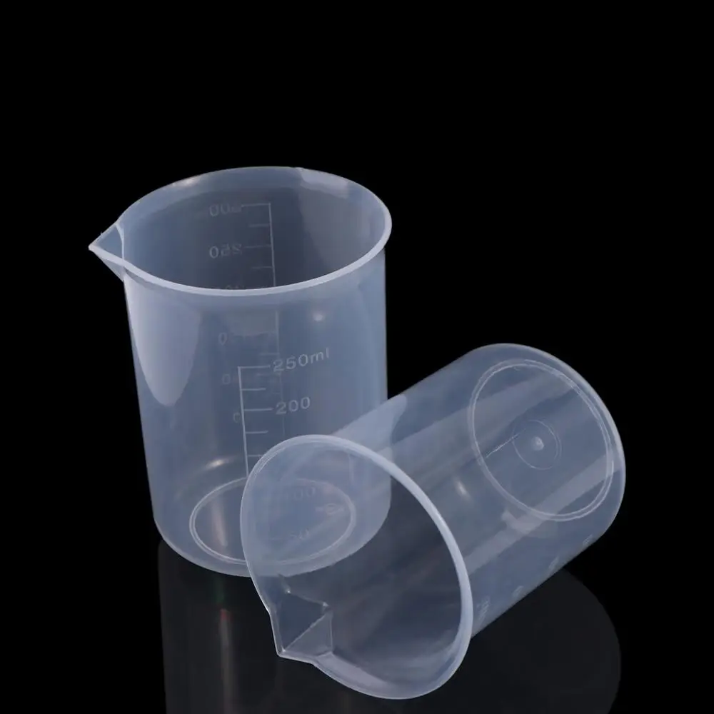 Lightweight Stackable Thickened Plastic for Kitchen Laboratory Test Measuring Cup Beaker Mixing Cups Graduated Cylinder