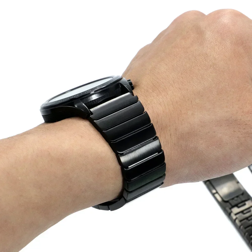 Металлический ремешок 22 мм для Huawei Watch 5 4 46 мм, удобный ремешок из нержавеющей стали, браслет Huawei Watch GT5 Pro GT5-4-3, браслет 46 мм