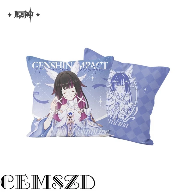 [حقيقية] لعبة Genshin Impact Furina ZhongLi تأثيري أريكة زخرفة أنيمي شخصية كرتونية وسادة هالوين هدية الملحقات