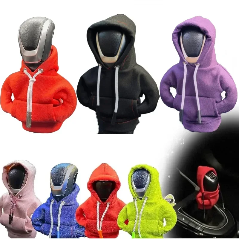 Universal Hoodie Car Gear Car Shift Lever Cover Change Lever Sweatshirt Gearshift Cover Hoodie Gear Knob Sweater Car Decorations