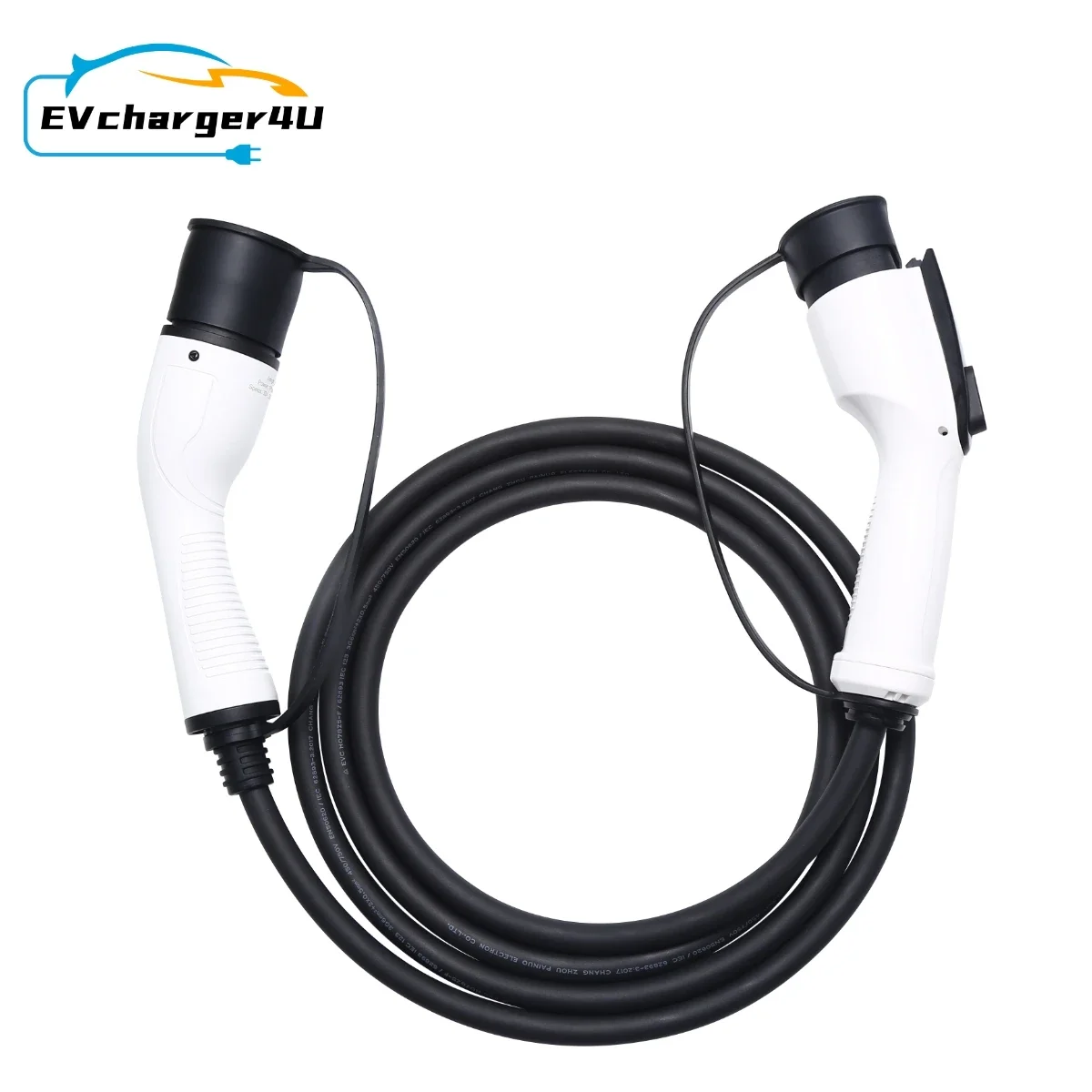 EVcharger4U Type2 to GBT EV Charging Cable 1Phase 32A 7KW 3M Electric Vehicle Type 2  Cord GB/T for Charger Station